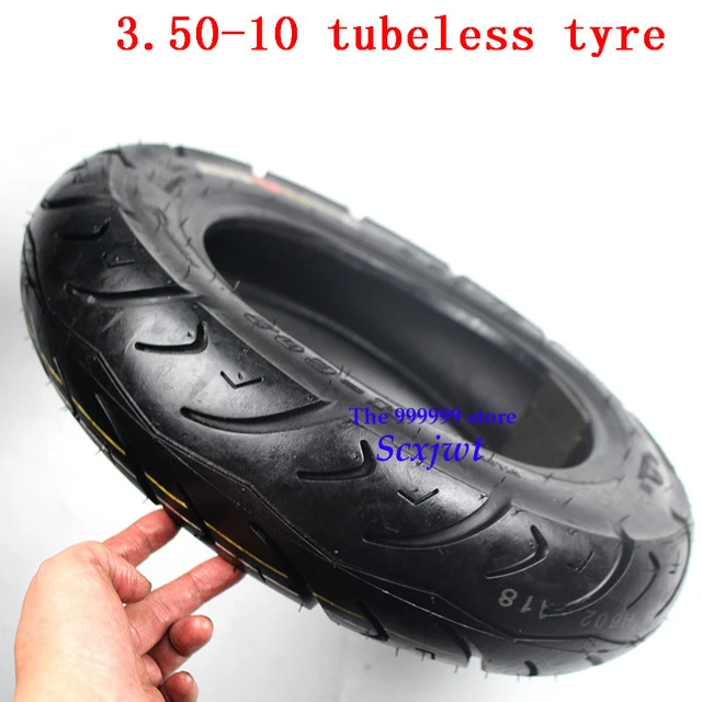 3.50-10 Motorcycle Tubeless Tire for Moped Scooter 50cc 80cc 150cc