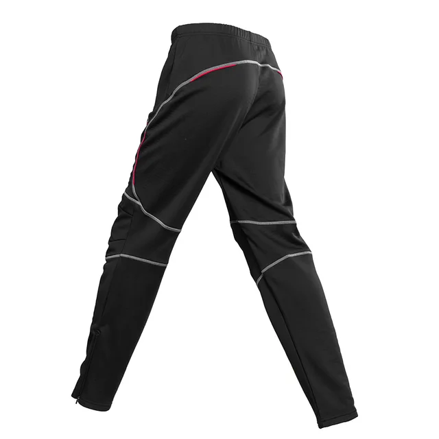 Men Windproof Athletic Pants Black Fitness Leggings