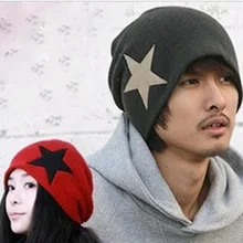 8 цветов модный бренд осенние и зимние шапки для женщин большие звезды тонкие вязанные шапочки Skullies и шапочки Женская шапка