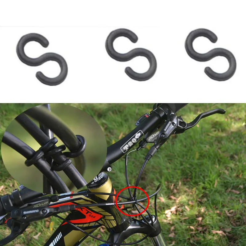 4 x BLACK MTB ROAD FIXIE BIKE OUTER BRAKE GEAR CABLE FRAME SILICONE PROTECTOR