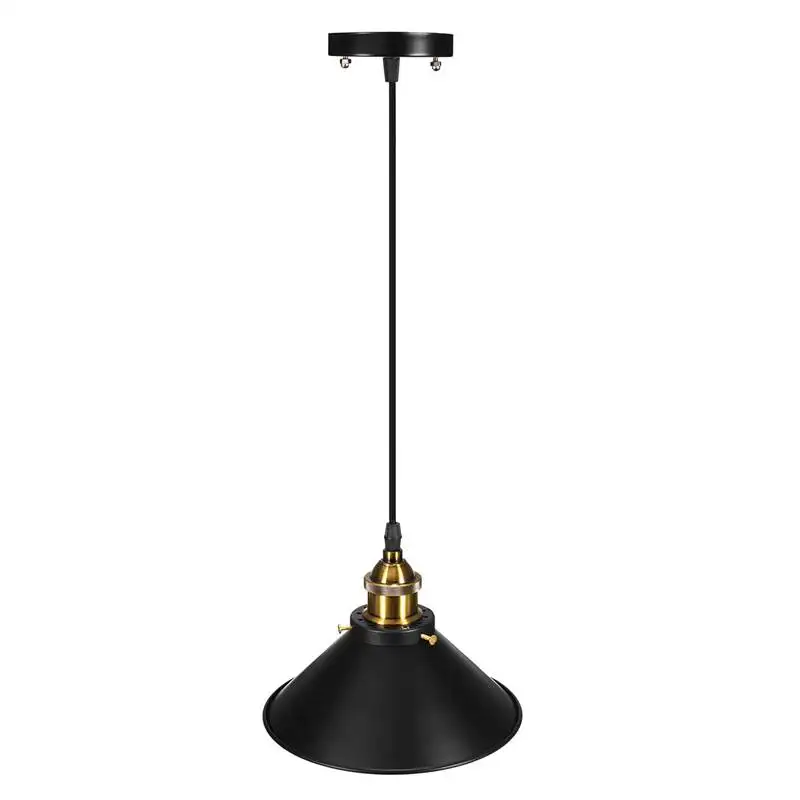 

24CM E27 Retro Vintage Pendant Lights Bar Industrial Kitchen Bedroom Decor Iron Pendant Lamp Fixtures 110V-265V