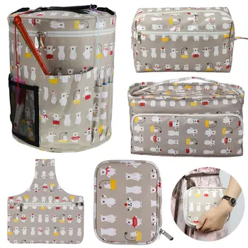 

Looen 5 Styles Yarn Storage Bag Cute Animal Empty Crochet Bag Knitting Bag For DIY Weave Cloth Sewing Tools Accessories For Mom