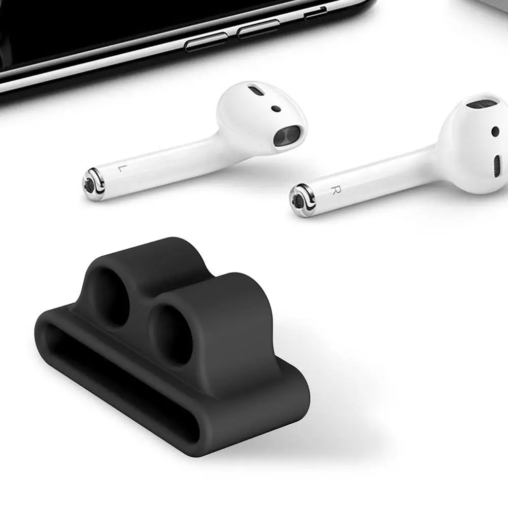 

Ostart Anti-slip Silicone Holder for AirPods Portable Anti-lost Strap Silicone Bluetooth Earphone Fixed Band for Apple AirPod