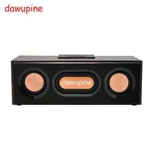 dawupine Wood Bluetooth Speaker Sound FM Radio MP3 Player USB TF Card Slot For Mobile Phone Desktop Mini Outdoor Subwoofers