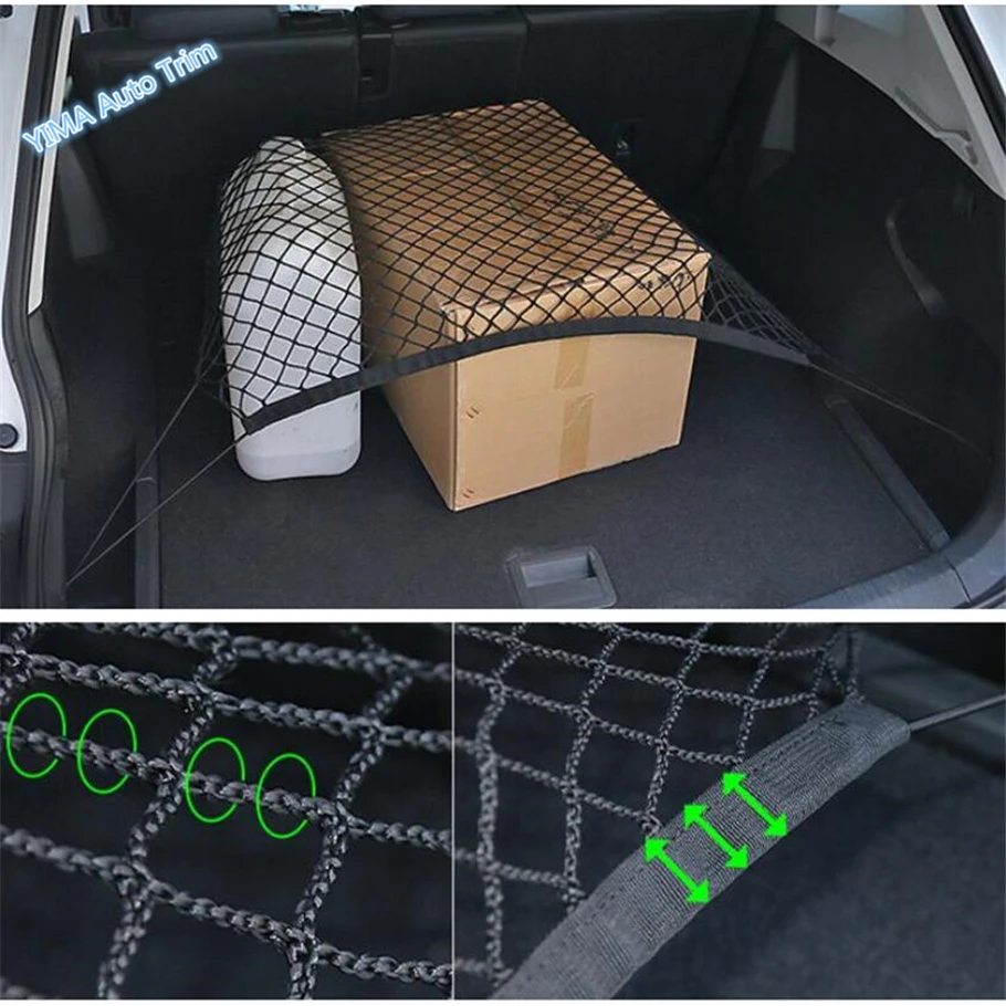 

Lapetus Car Styling Rear Trunk Luggage Storage Net String Bag Mesh Net Cover Trim Fit For Mitsubishi Eclipse Cross 2018 2019
