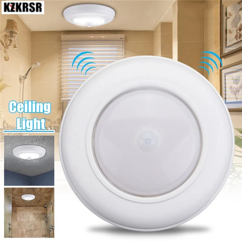 

new PIR Sensor Infrared Ceiling Light Human Body Motion Induction + Light Control Night Lamps Battery Powered lighting ceiling