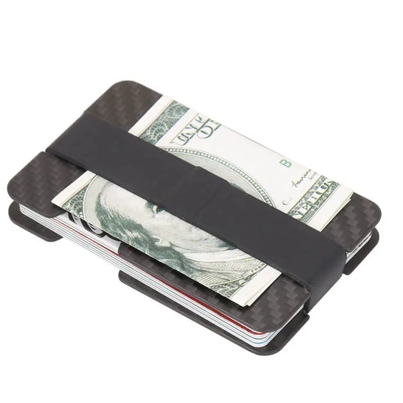 

2PCS/SET ID Bank Credit Card Protection Holder Carbon Fiber Anti Theft Rfid Blocking Wallet Covers Porte Carte Metal Travel Case