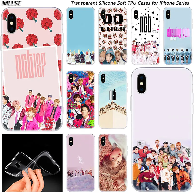 

Hot NCT 127 Kpop Boy Fashion Silicone Case Cover for Apple iPhones 11 Pro XS Max X XR 7 8 6 6s Plus 5S SE TPU Soft Phone Cases
