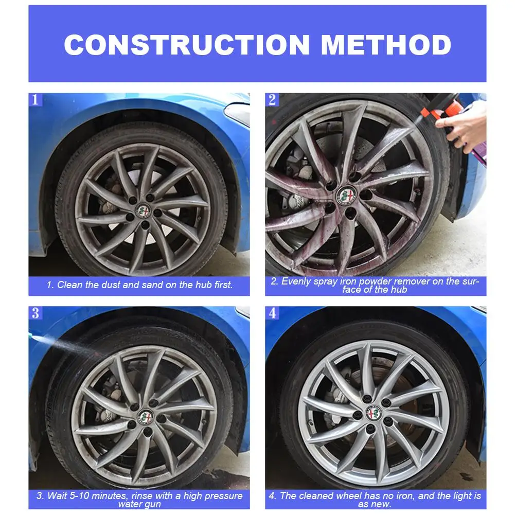 Автомобильное колесо краски поверхности железа средство для снятия пудры тела дезактивация автомобиля краска оксид ржавчины слой чистящее средство обеззараживание автомобиля Чистка