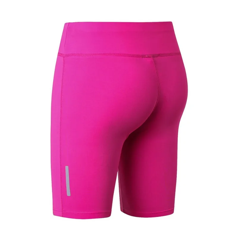 Женские спортивные шорты Компрессионные облегающие светоотражающие шорты с высокой талией эластичные короткие женские облегающие спортивные шорты
