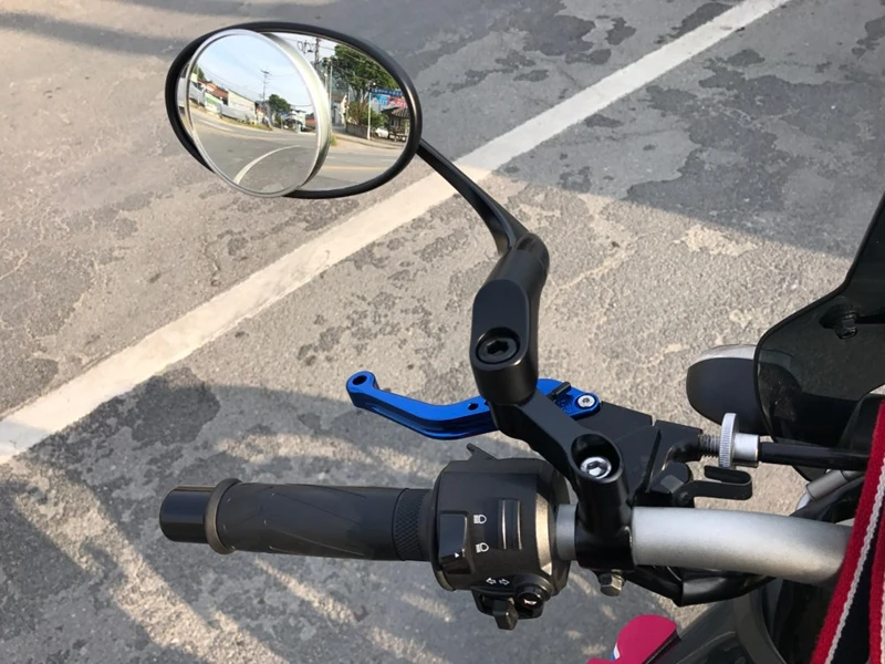 For Yamaha MT-09 MT-07 MT-25 FZ1N Fazer V-max 1700 MT-03 Motorcycle Mirror Extension Riser Extend Adapter Black 100% Brand New (2)