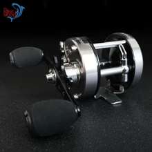 Палисандр Рыболовная катушка 5,3: 1 6+ 1 подшипник металлический барабан Катушка Baitcasting катушка с отсадки EVA Мощность ручка