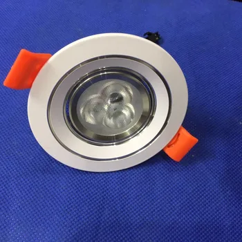 

2019 new Led Spotlight 3w 6pcs/lot Led Round Down Light Acrylics 220v Recessed Led Retail 5 years Warranty time