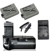 Вертикальный Батарея для штатива с ручкой-держателем и держатель для цифровой однообъективной зеркальной камеры Canon EOS 450D 500D 1000D Rebel XSi T1i XS SLR Камера как BGE5+ 2x LP-E5+ автомобиля Зарядное устройство