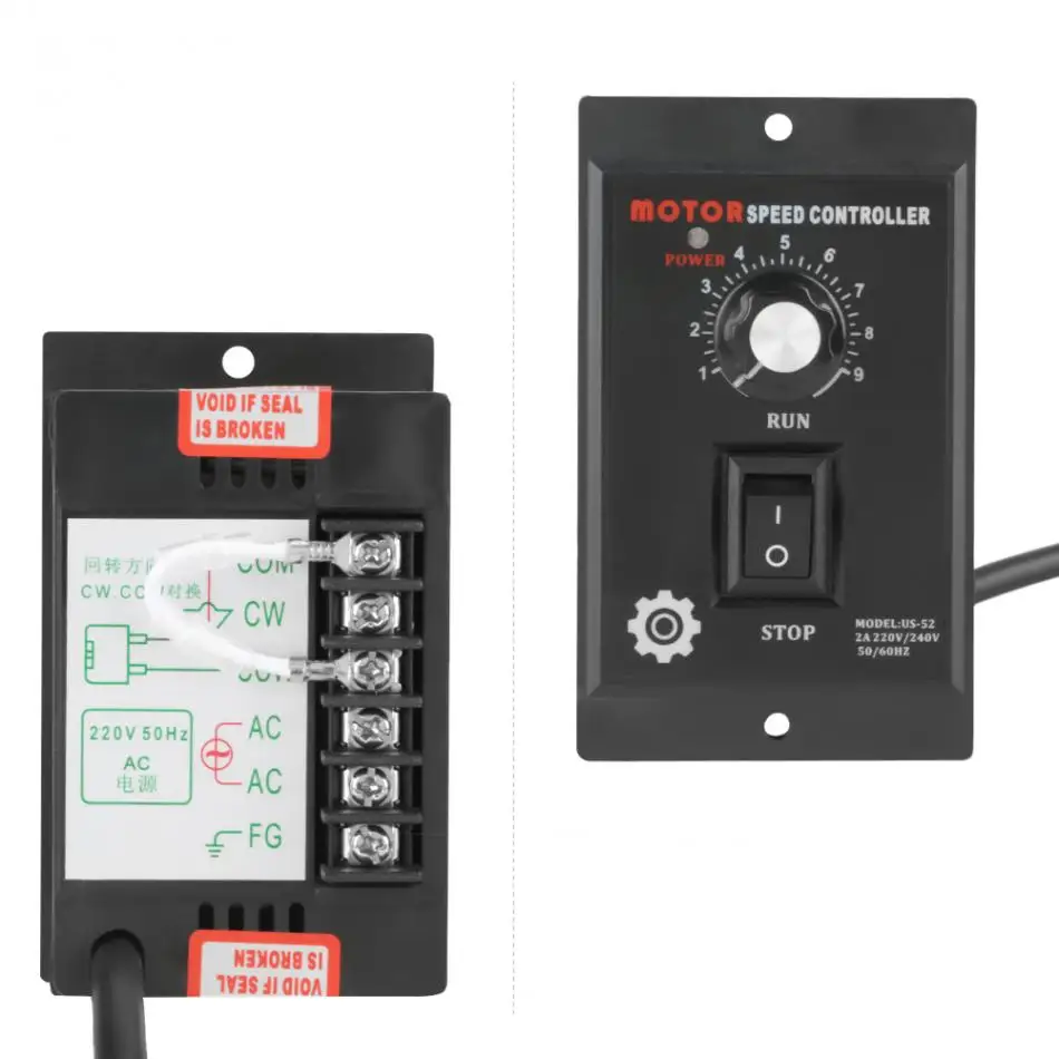 400 Вт переменный ток 220 в регулятор скорости мотора регулятор скорости вперед и назад 50/60 Гц 90-1400об/мин 50 Гц 90-1700р/мин 60 Гц