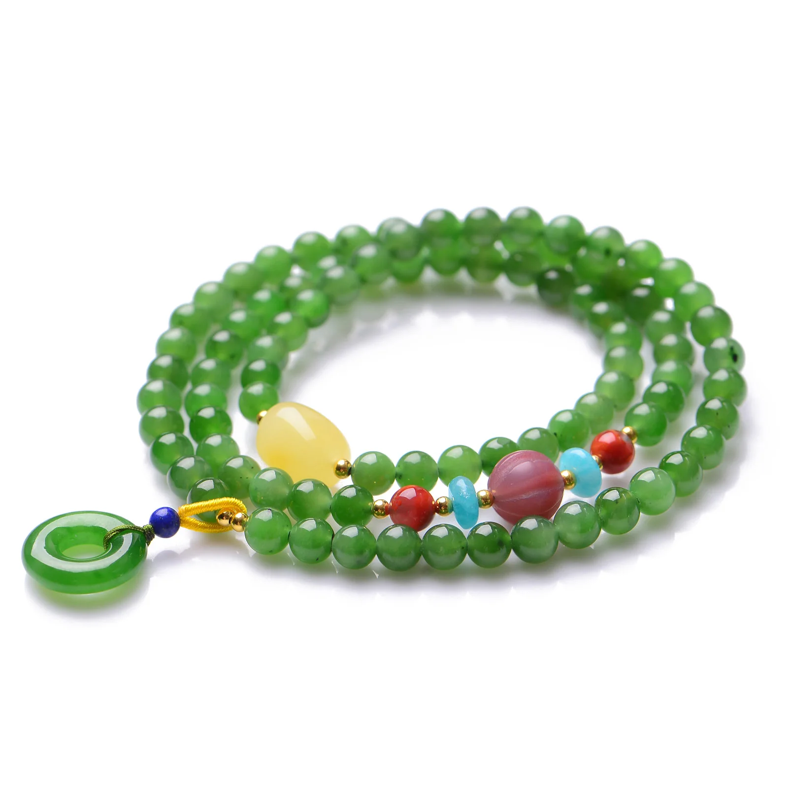 

Handmade Authentic Green Crystal Beads Bracelets 5.5mm