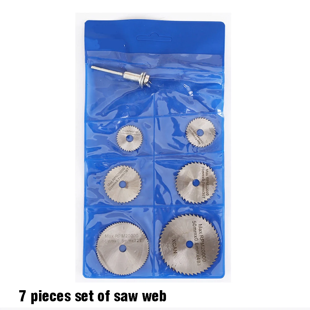

6/7 pcs Set Mini High-speed Steel Saw Blade Web Cutting Blade Electric Grinding Accessories