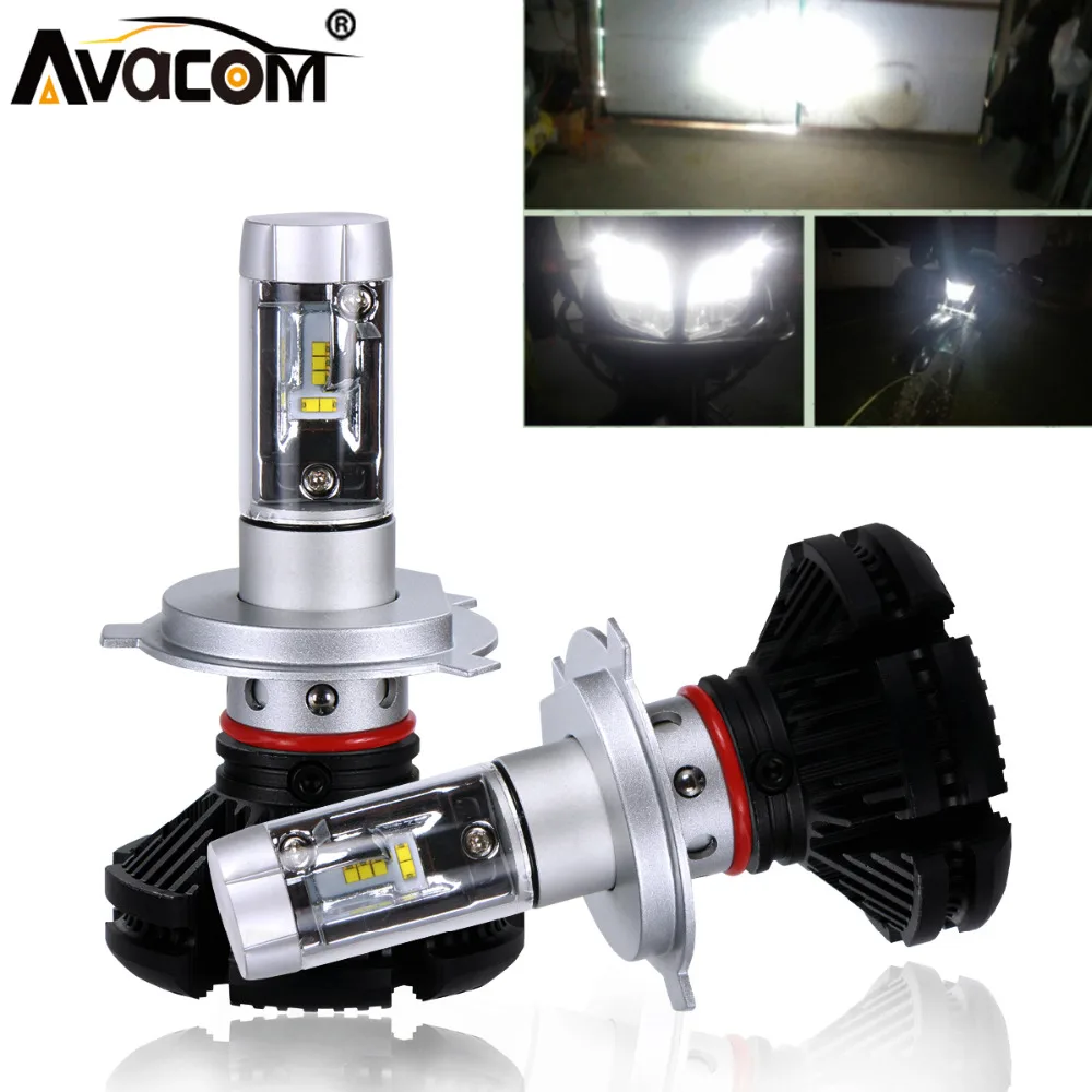 Фара для мотоцикла Avacom 2 шт. HS1 H4 H1 H3 H7 H11 12 В 6500K белый 12000 лм фара Kawasaki/Suzuki |