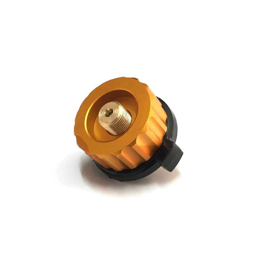 

Outdoor Camping Hiking Stove Burner Adaptor Split Type Furnace Converter Connector Auto-off Gas Cartridge Tank cylinder Adapter