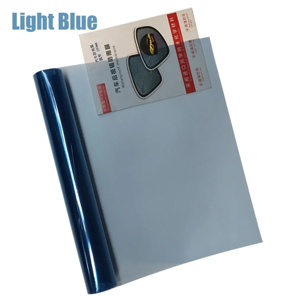 40*150 см автомобильный дымовой противотуманный светильник, головной светильник, задний светильник, тонированная виниловая пленка, лист, наклейка, водонепроницаемая пленка для кузова автомобиля - Название цвета: Light blue
