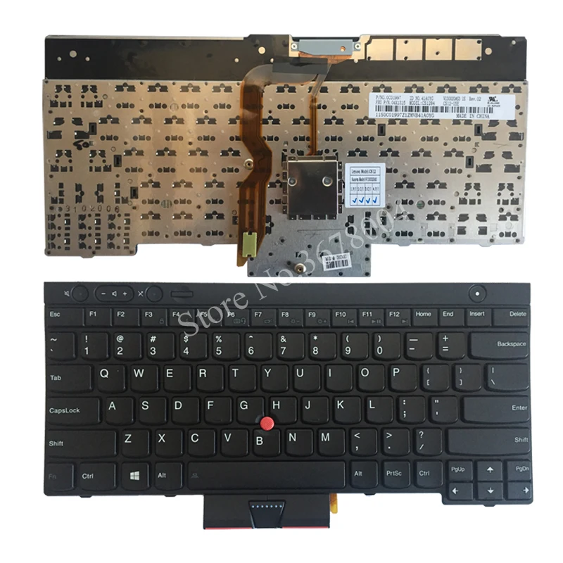 Новая клавиатура для ноутбука ThinkPad L430 W530 T430I T530 T430 T430S X230I X230 L530 черный США с рамкой