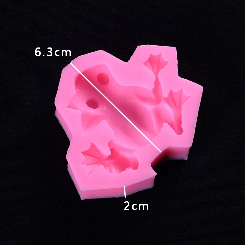 

Novel Silicone Fondant Mold Frog Shape Cake Chocolate Soap Mould Pastry Decoration Baking Tool Shipping