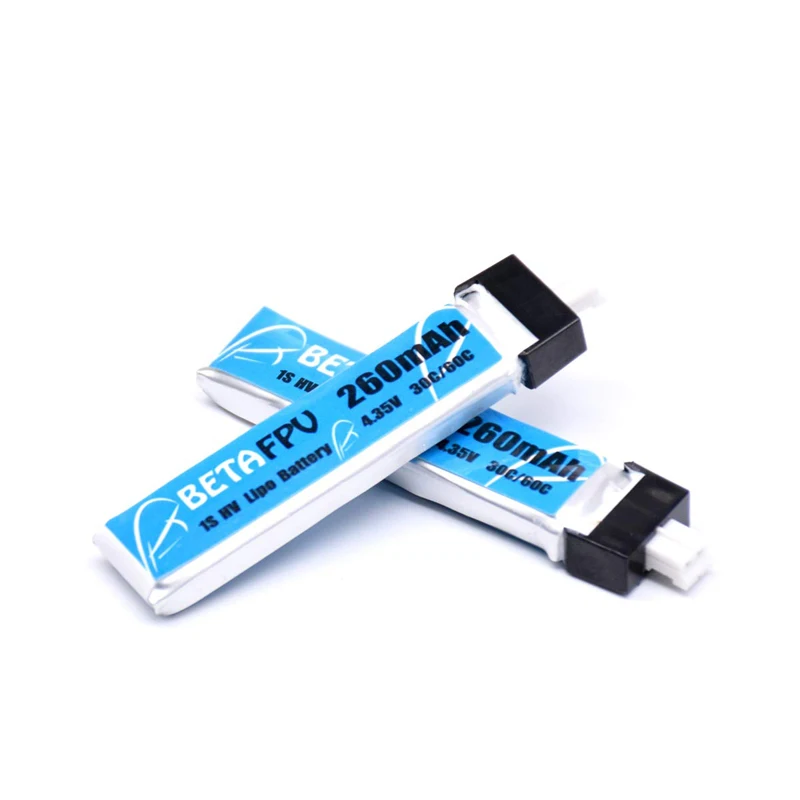 BETAFPV 8 шт. 260mAh HV 1S Lipo батарея 30C 4,35 V с JST-PH 2,0 Powerwhoop разъем для крошечного Whoop лезвия индуктивности