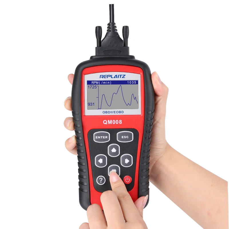 

Replaitz QM008 Obd2 Car Scanner Code Reader Adapter 16 PIN OBDII Auto Diagnostic Tool Retrieve VIN CIN CVN Better Than Elm327