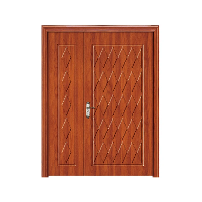 Home Used Exterior Pvc Skin Double Casement Doors For Sale In