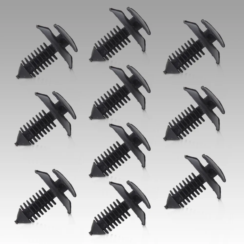 DWCX 10Pcs Nylon Door Trim Panel Rivet Clips Retainer Fastener Bumper