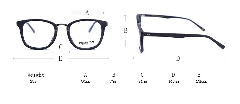 Posesion винтажные деревянные оправы для очков деревянные ретро мужской и женский оптический рецепт оправы очки с прозрачными линзами