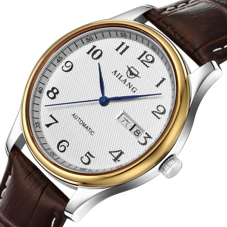 

AILANG Brand Men's Mechanical Watch Quality Automatic Minimalist Waterproof Stainless Steel Diesel Watch Diver Simple Style Men