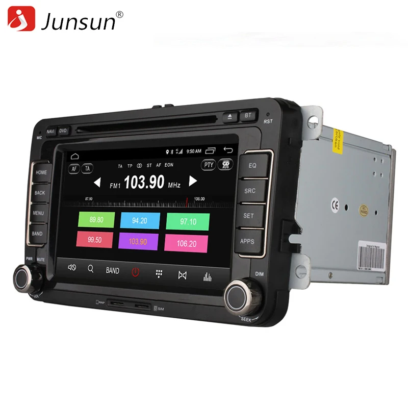 Двойной DIN 7 &quotAndroid 6.0 автомобиль DVD Радио плеер 2 г Оперативная память для VW Passat