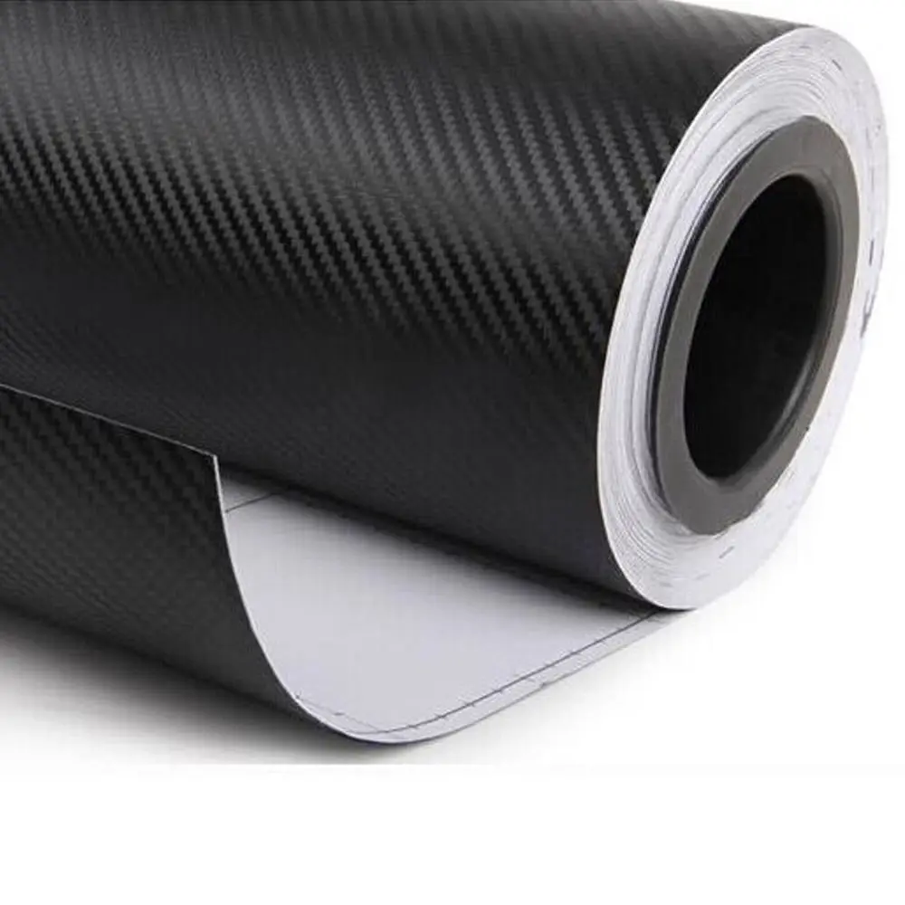 Buy 30x127cm 3D Carbon Fiber Vinyl Car Wrap Sheet Roll