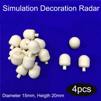 

4pcs Simulation Radar Marine Solid Diameter 15mm Heigth 20mm Resin s Decoration Spare Parts for RC Boat Model