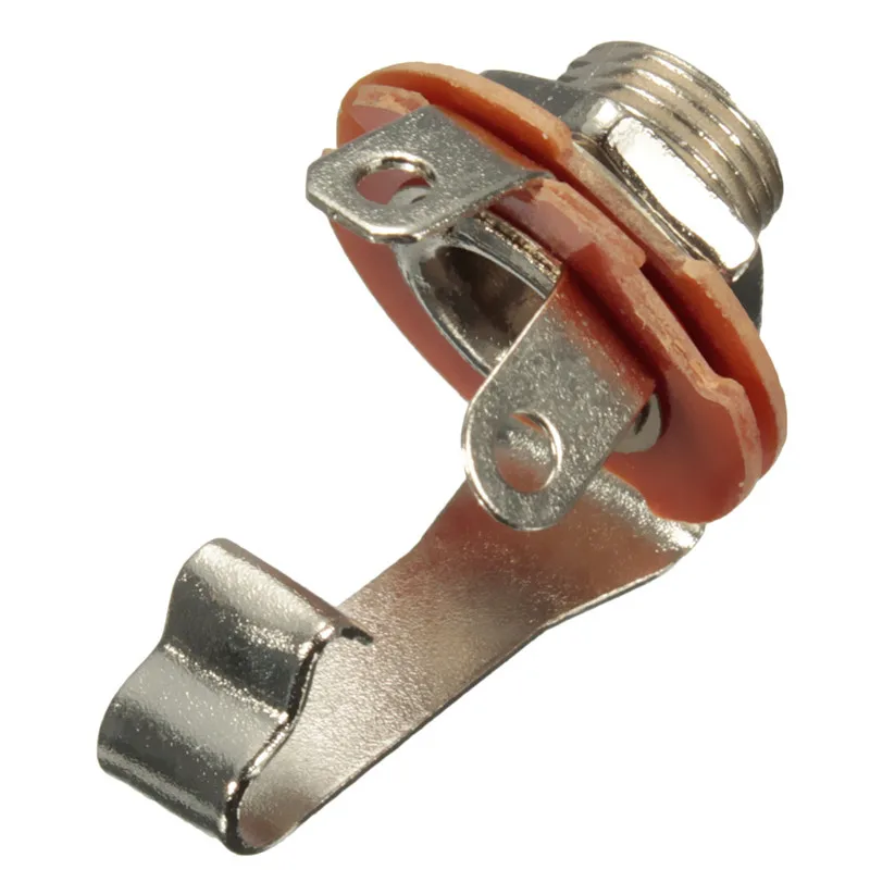 Newest 10x 6.35mm Single Track Mono Electric Bass Guitar Jack Audio AC