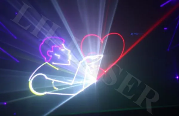 Полноцветный лазерный мини светильник 2 5 Вт RGB с SD картой анимацией TTL модуляцией