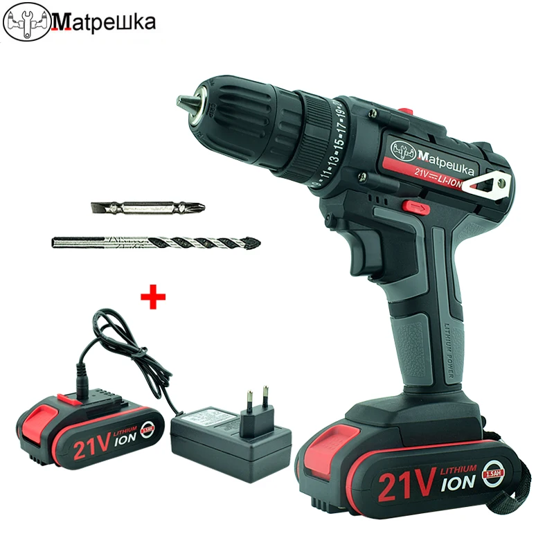 New 21V High Quality Electric Screwdriver Household Cordless Electric