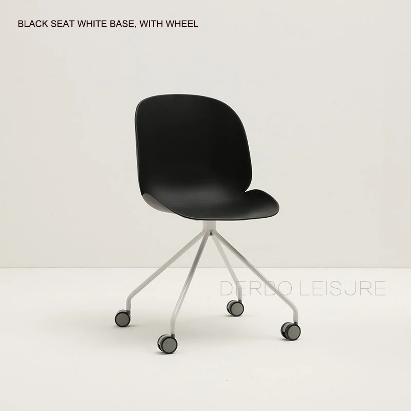 black seat white base with wheel