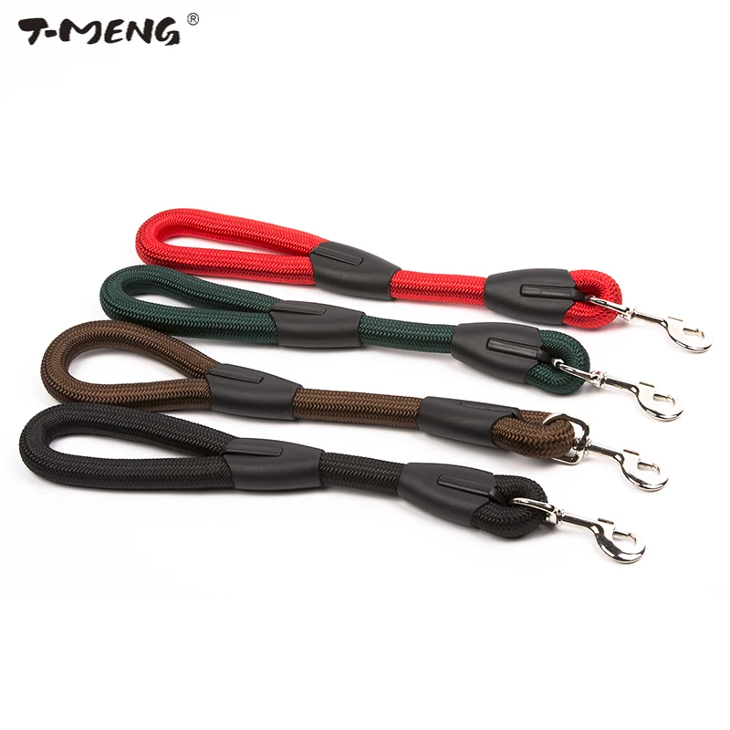 T-MENG 45CM Length Nylon Dog Leash Walking Training Leashes Goods For Pet Product Durable Collar Lead Strap Belt | Дом и сад