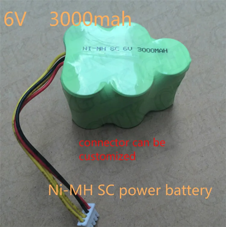 NiMH 6 v 3000 mah SC аккумуляторная батарея для пылесос для уборки подметальная машина Игрушечная модель касания беспроводные телефоны VAC