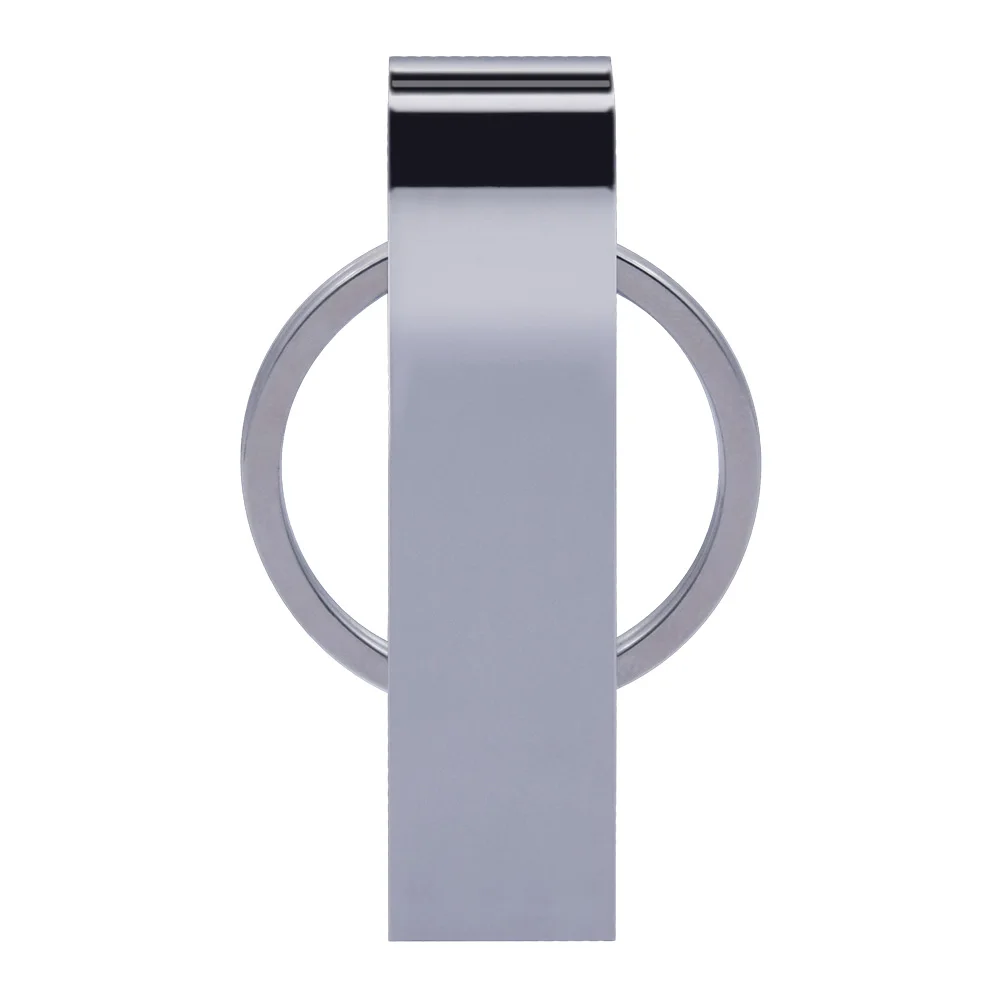 Высокое качество флешки usb 2,0 флэш-накопитель металлический с кольцом usb flash 4 ГБ 8 ГБ 16 ГБ 32 ГБ 64 Гб карта памяти(более 10 шт. бесплатно для логотипа - Цвет: Silver