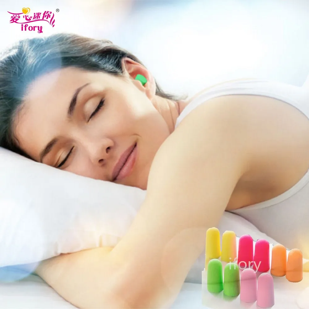 Ifory Foam Sponge Soft Earplugs Noise Reduction&ampPromote Sleep Slow Rebound Protect Hearing Swim Protection |