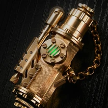 WZH часы видео 8*4,2 см ручной работы цветочный светильник Винтаж Латунь стимпанк Ретро коллекция масло прикуриватель 140 г