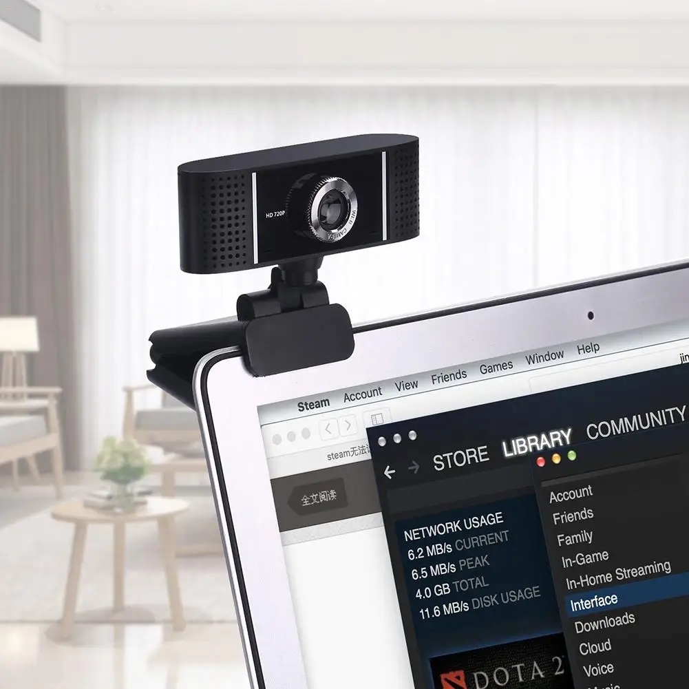 

Upgrade Version A6 Computer Webcam Widescreen Video Calling And Recording 1080P Hd Smart Camera With Microphone USB Free Drive