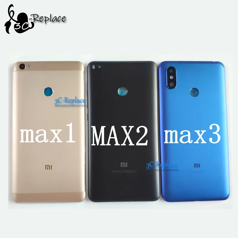 

For Xiaomi Mi Max 1 / MAX 2 / Max 3 Battery Back Cover Rear Cover Housing Door With Camera Glass Spare Parts