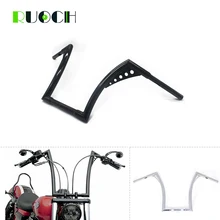 Motorcycle Custom1 1/4 1.25 Handle Bars Ape Hanger 14 Riser Handlebars for Harley Sportster Softail FLST FXST XL 883 1200 18 rise 1 1 4 ape hanger handlebar for harley sportster xl 883 1200 flst fxst