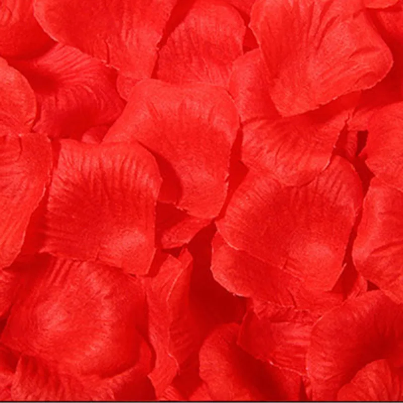 500 шт./лот шелковые искусственные лепестки роз розы Шелковые лепестки для метания дорожки Романтические свадебные украшения, аксессуары - Цвет: 4
