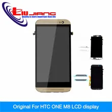 Original Quality LCD Replacement Assembly For HTC One M8 LCD Display With Touch Digitizer With Frame