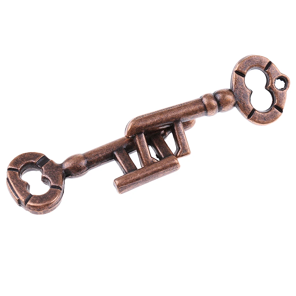 Zinc Alloy Classic Brain Teaser Keys Lock & Plane Puzzle Toy for Kids Adults